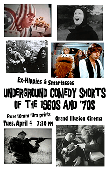 [Poster thumbnail] Underground Comedy Shorts of the 1960s and '70s (Apr. 4, 2023)