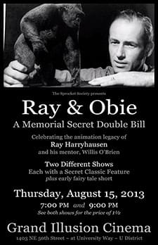 [Poster thumbnail] Ray Harryhausen Memorial (Aug. 15, 2013)