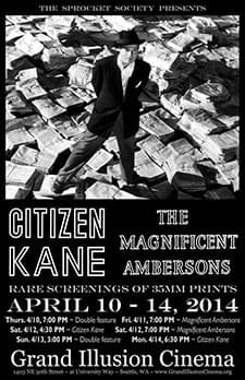 [Poster thumbnail] Citizen Kane & Magnificent Ambersons (Apr., 2014)