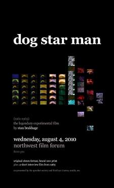 [Poster thumbnail] 'Dog Star Man' (Stan Brakhage, 1961-1965)(Aug. 4, 2010)