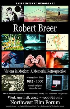 [Poster thumbnail] Experimental Memoria II: Robert Breer (Apr. 18, 2012)