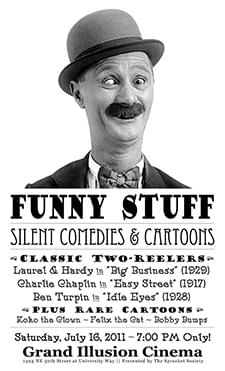 [Poster thumbnail] Funny Stuff: Silent Comedies & Cartoons [v1] (July 16, 2011)