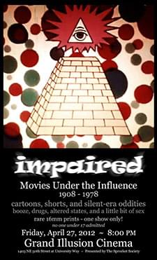 [Poster thumbnail] Impaired: Movies Under the Influence (Apr. 27, 2012)