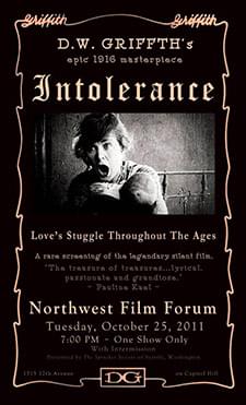 [Poster thumbnail] D.W. Griffith's 'Intolerance' (1916) (Oct. 25, 2011)