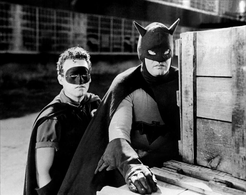 A still from BATMAN AND ROBIN (1949)