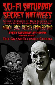 [Poster thumbnail] Sci-Fi Saturday Secret Matinees (Jan. 7 - Mar. 24, 2012)