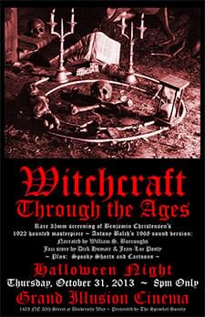 [Poster thumbnail] 'Witchcraft through the Ages' [v2] (Oct. 31, 2013)